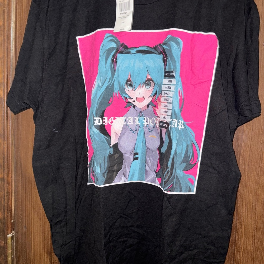 Black Anime Graphic Kids T-Shirt